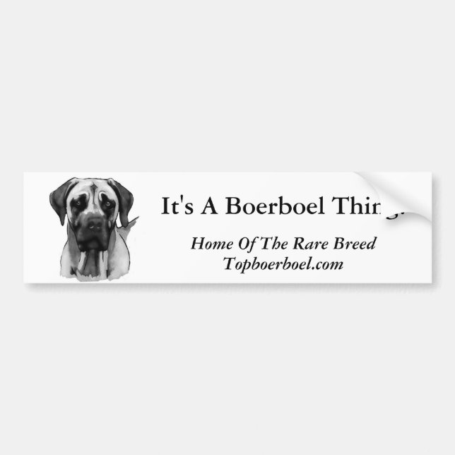 Boerboel Autoaufkleber (Vorne)