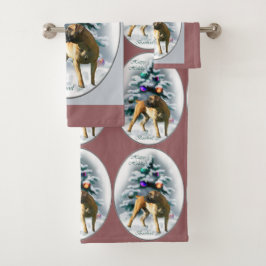 Boerboel Christmas Badhandtuch Set