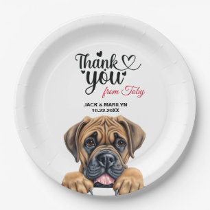 Boerboel Dog Pappteller