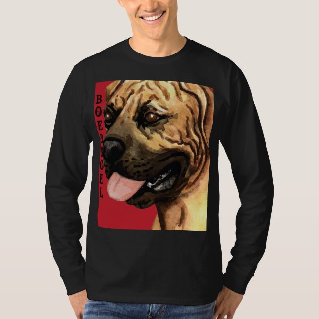 Boerboel-Farbblock T-Shirt (Vorderseite)
