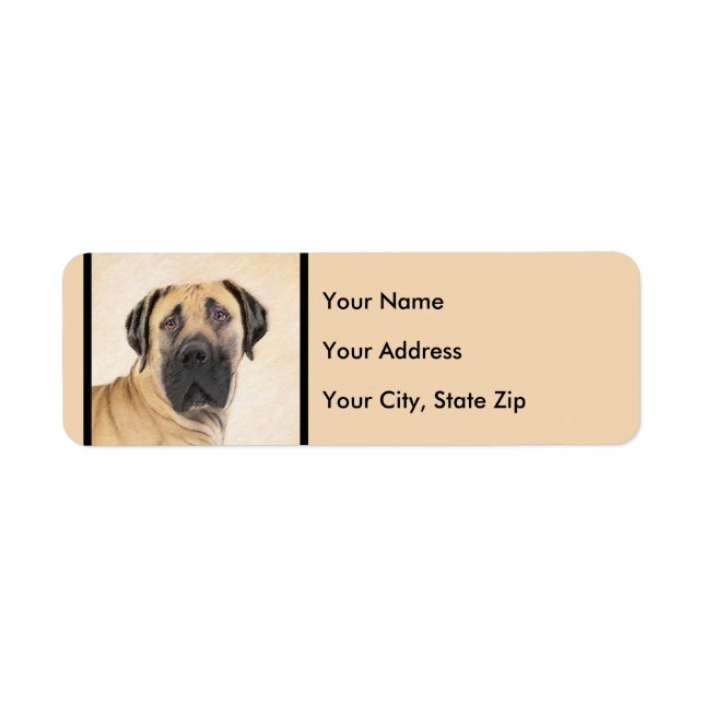 Boerboel-Malerei - Niedliche Original Hunde-Kunst (Vorne)