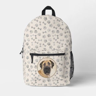 Boerboel-Malerei - Niedliche Original Hunde-Kunst Bedruckter Rucksack