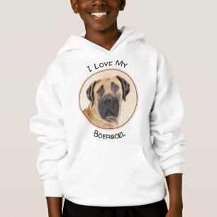 Boerboel-Malerei - Niedliche Original Hunde-Kunst Hoodie