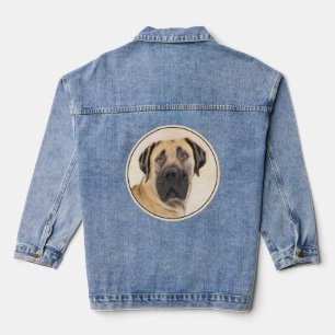 Boerboel-Malerei - Niedliche Original Hunde-Kunst Jeansjacke