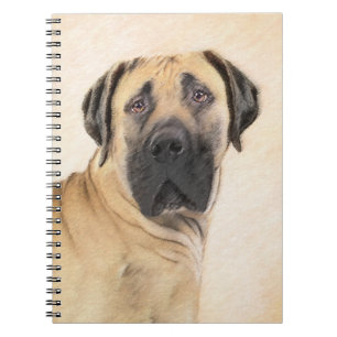 Boerboel-Malerei - Niedliche Original Hunde-Kunst Notizblock