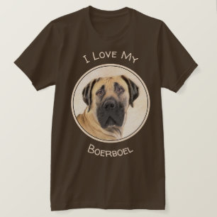 Boerboel-Malerei - Niedliche Original Hunde-Kunst T-Shirt
