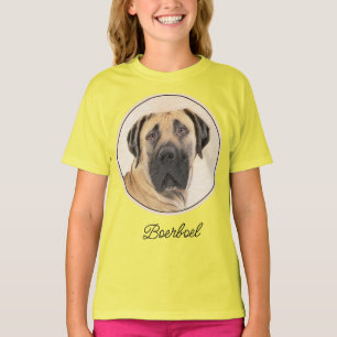 Boerboel Peinture - Joli T-Shirt d'Art Chien Origi