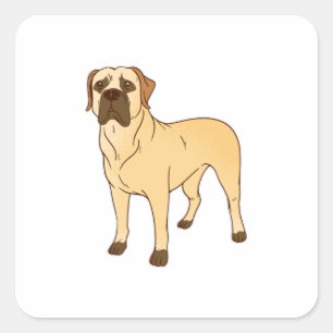 Boerboel Quadratischer Aufkleber