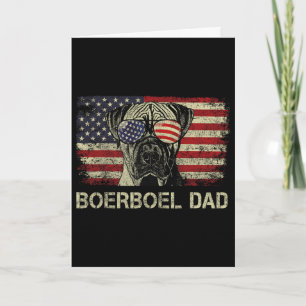 Boerboel Vater Hunde Liebhaber Amerikanische Flagg Karte
