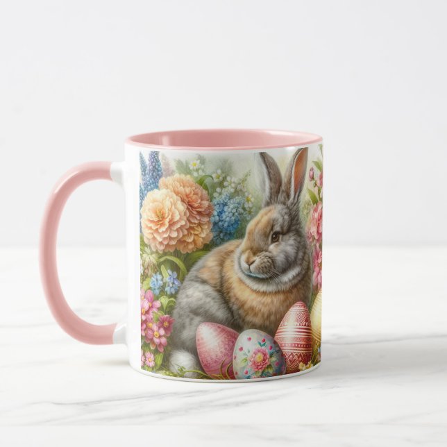 Boeuf de Pâques lapin doux café Mug (Gauche)