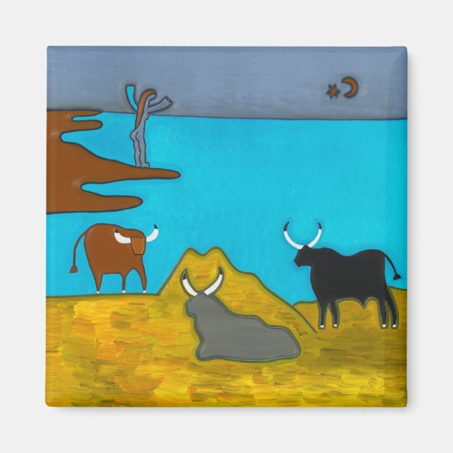 Boeufs d'Italie Magnet (Vorne)