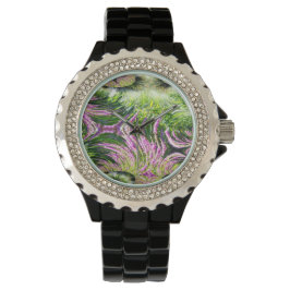 Bog Landscape Fractal Armbanduhr