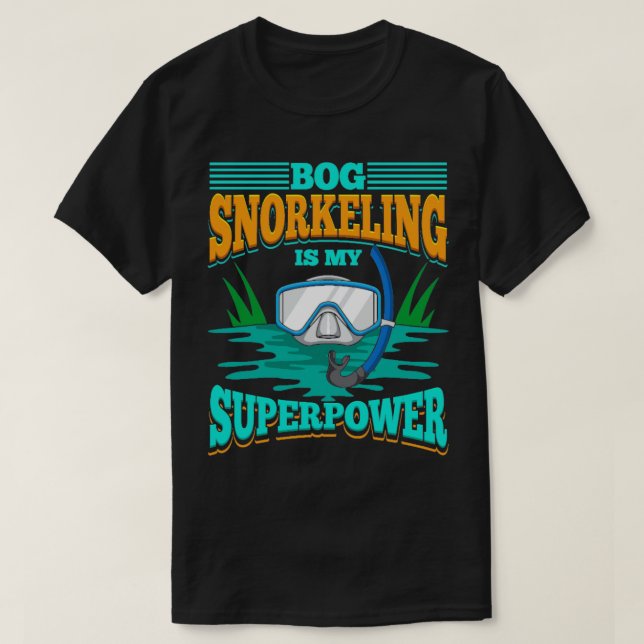 Bog Snorkeling Diver Championship Diving Bogland T-Shirt (Design vorne)