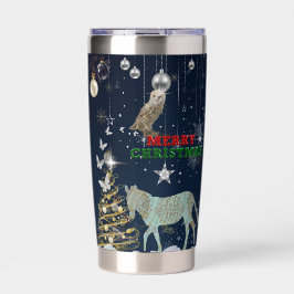 Boganhues Fantasy Print Christmas Sticker Thermobecher