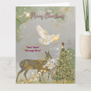 "Boganhues Luxury Print with Reindeer" Karte