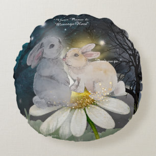 Boganhues "Pipa & Marlow" Druck  Rundes Kissen