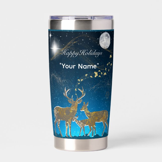 Boganhues Premium Christmas Print  Thermobecher (Vorderseite)