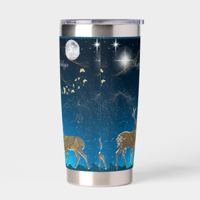 Boganhues Premium Christmas Print  Thermobecher (Links)