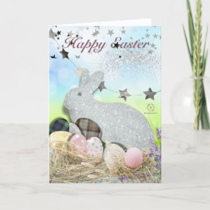 Boganhues Print Easter Bunny Karte