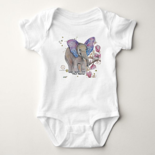 Boganhues Whimsical Art Baby Strampler (Vorderseite)