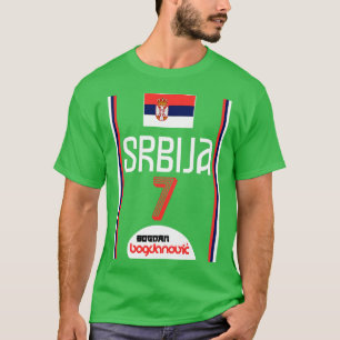 Bogdan Bogdanovic Retro Serbien Euro Basketball Fa T-Shirt