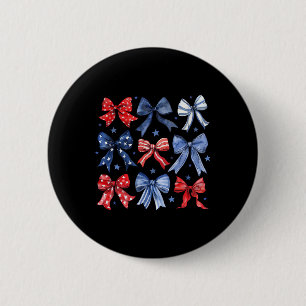 Bögen 4. Juli Patriotische Bögen Frauen Mädchen Ki Button
