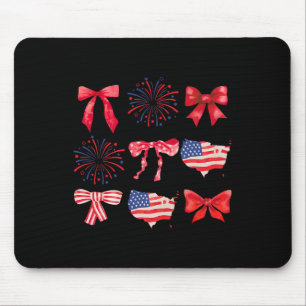 Bogen 4. Juli USA Amerikanisch Patriotische Frauen Mousepad