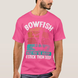 Bogen Angelrolle Fischer Pfeile Bogenschießen Setu T-Shirt