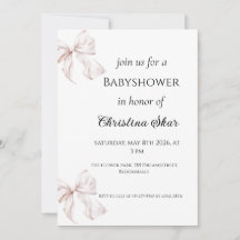 Bogen Baby Shower Einladung