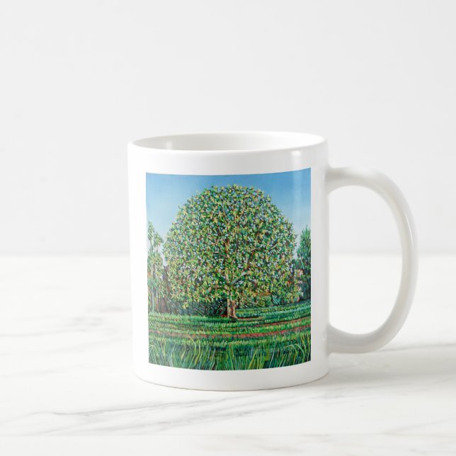 Bogen-Baum-Frühling Kaffeetasse (Rechts)