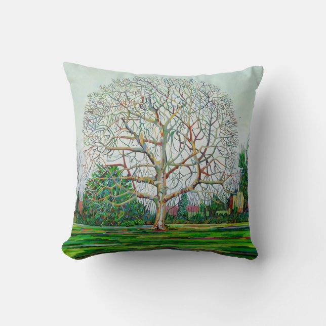 Bogen-Baum-Winter Kissen (Vorderseite)