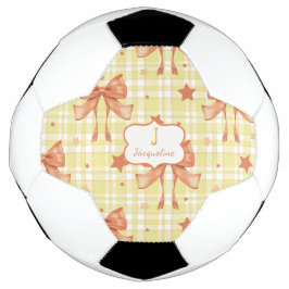 Bogen der gelben Orange Feminine Coquette Fußball