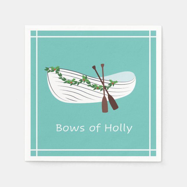 Bogen des heiligen Nautical Holiday Napkin Meer Serviette (Vorderseite)