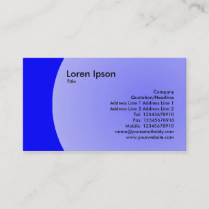 Bogen-Design - Blau Visitenkarte