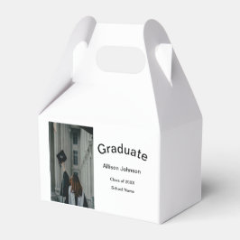 Bogen Foto Moderne, schlichte Graduierungsparty Geschenkschachtel