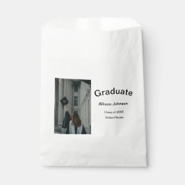 Bogen Foto Moderne, schlichte Graduierungsparty Geschenktütchen