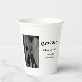 Bogen Foto Moderne, schlichte Graduierungsparty Pappbecher