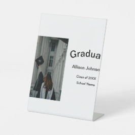 Bogen Foto Moderne, schlichte Graduierungsparty Sockelschild