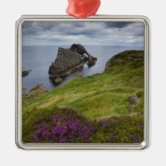 Bogen-Geigen-Felsen, Portknockie, Schottland Ornament Aus Metall (Vorne)