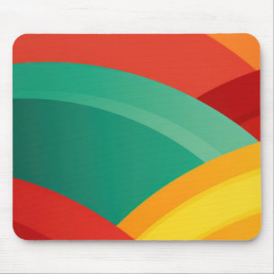 Bögen in lebhaften Farben Mousepad