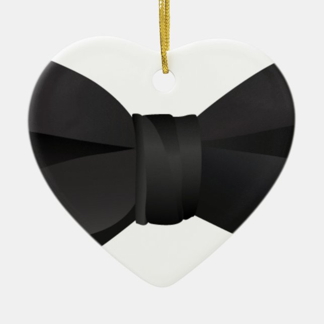 Bogen-Krawatte bowtie Keramik Ornament (Vorne)