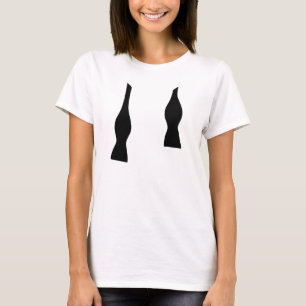 Bogen-Krawatte rückgängig gemacht T-Shirt