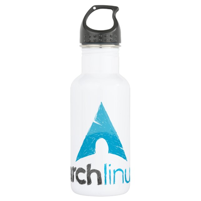 Bogen-Linux-Logo Trinkflasche (Vorderseite)