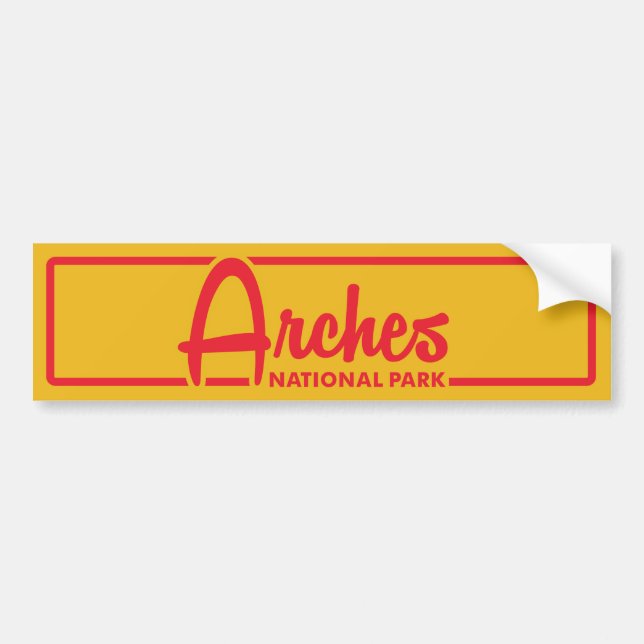 Bogen-Nationalpark Autoaufkleber (Vorne)