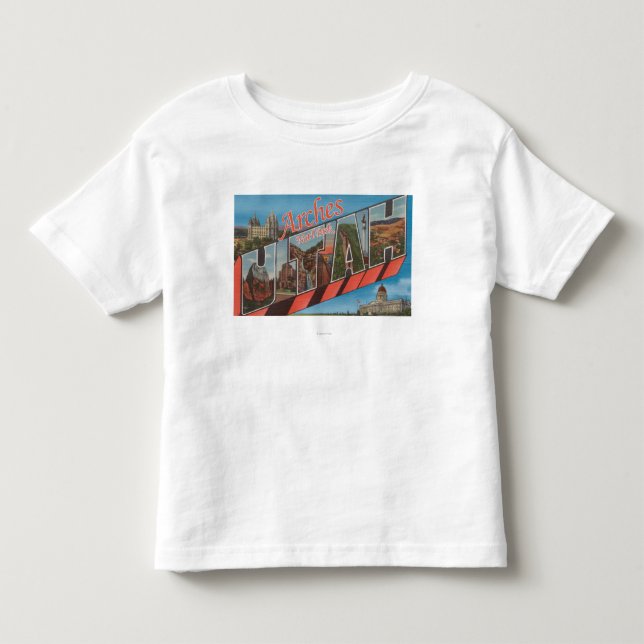 Bögen Nationalpark, Utah - großer Buchstabe Kleinkind T-shirt (Vorderseite)