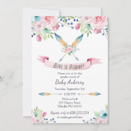 Bogen oder Pfeile für das Wasserfarbengeschlecht Einladung