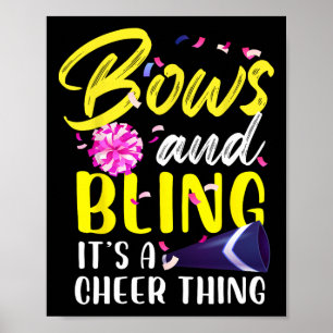 Bögen und Bling, es ist eine Cheer-Sache Turn Chee Poster
