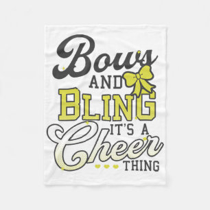 Bögen und Glamour Ein Cheer-Ding-Design Cheer-Wett Fleecedecke