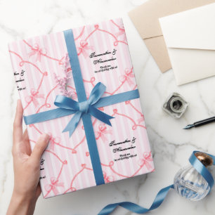 Bögen und Hochzeitsgelübde Handgezeichnete elegant Geschenkpapier