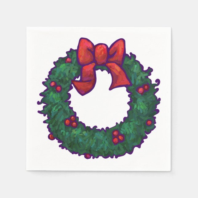 Bogen von Holly Serviette (Vorderseite)